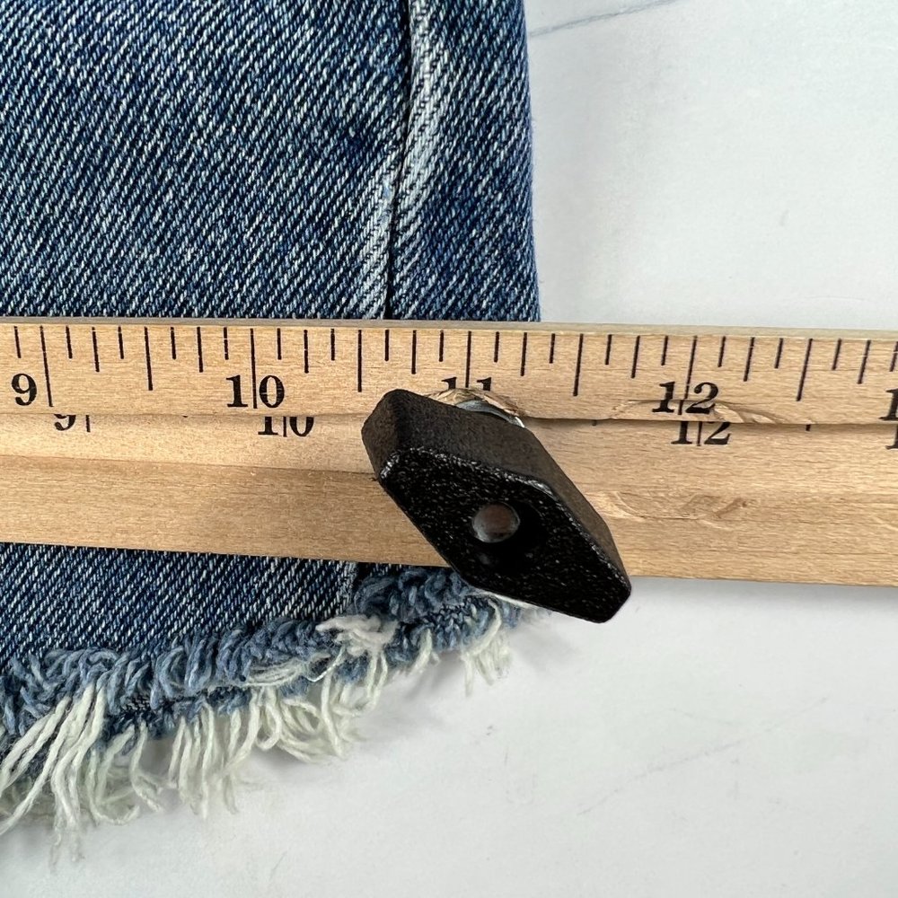 VTG 90s Levi's Jean Shorts Mens 33* 505 Blue Faded Cut Off Denim Jorts Tag 36 - Picture 15 of 16